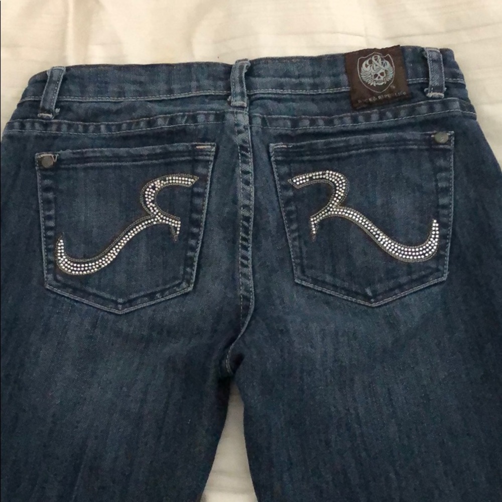 Rock & Republic Rhinestone Back Jeans